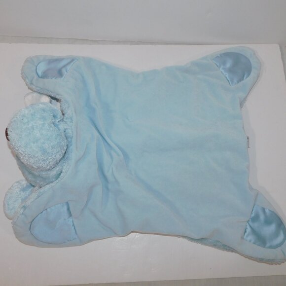 Gund Comfy Cozy Puppy 5846 Blue Plush Dog Baby security Blanket Lovey Mat 23" - Picture 8 of 8